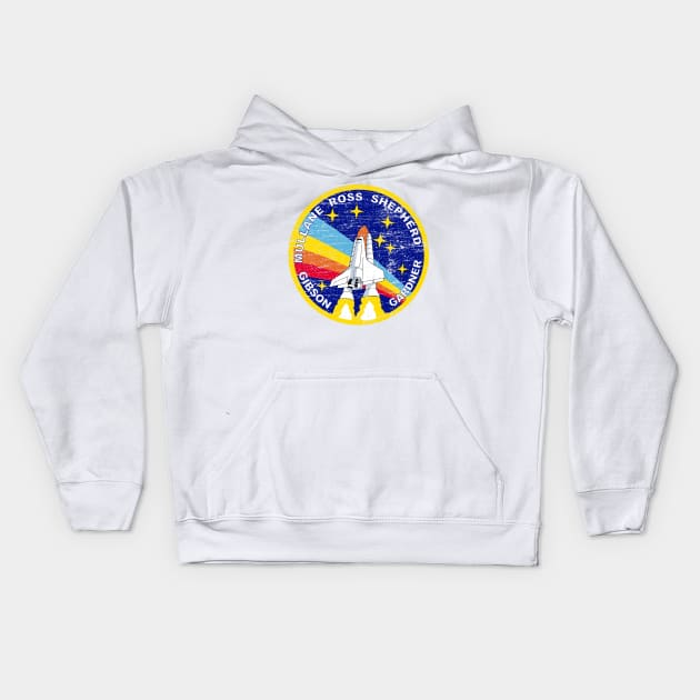 STS-27 Atlantis Vintage Kids Hoodie by Mandra